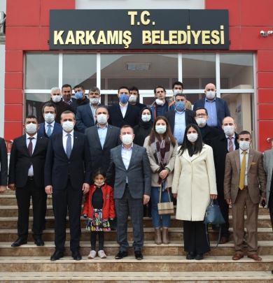 Gaziantep DEVA Partisi İl Başkanı Av.Ertuğrul Kaya, Başkan DOĞAN'ı Makamında Ziyaret Etti