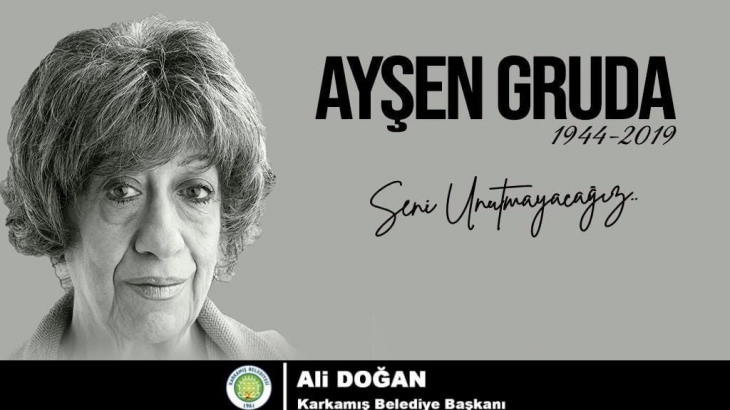 Karkamış Belediye Başkanı Ali DOĞAN, Türk Tiyatro Oyuncusu Ayşen Gruda'yı Vefat Yıldönümünde Bir Mesaj Yayımladı